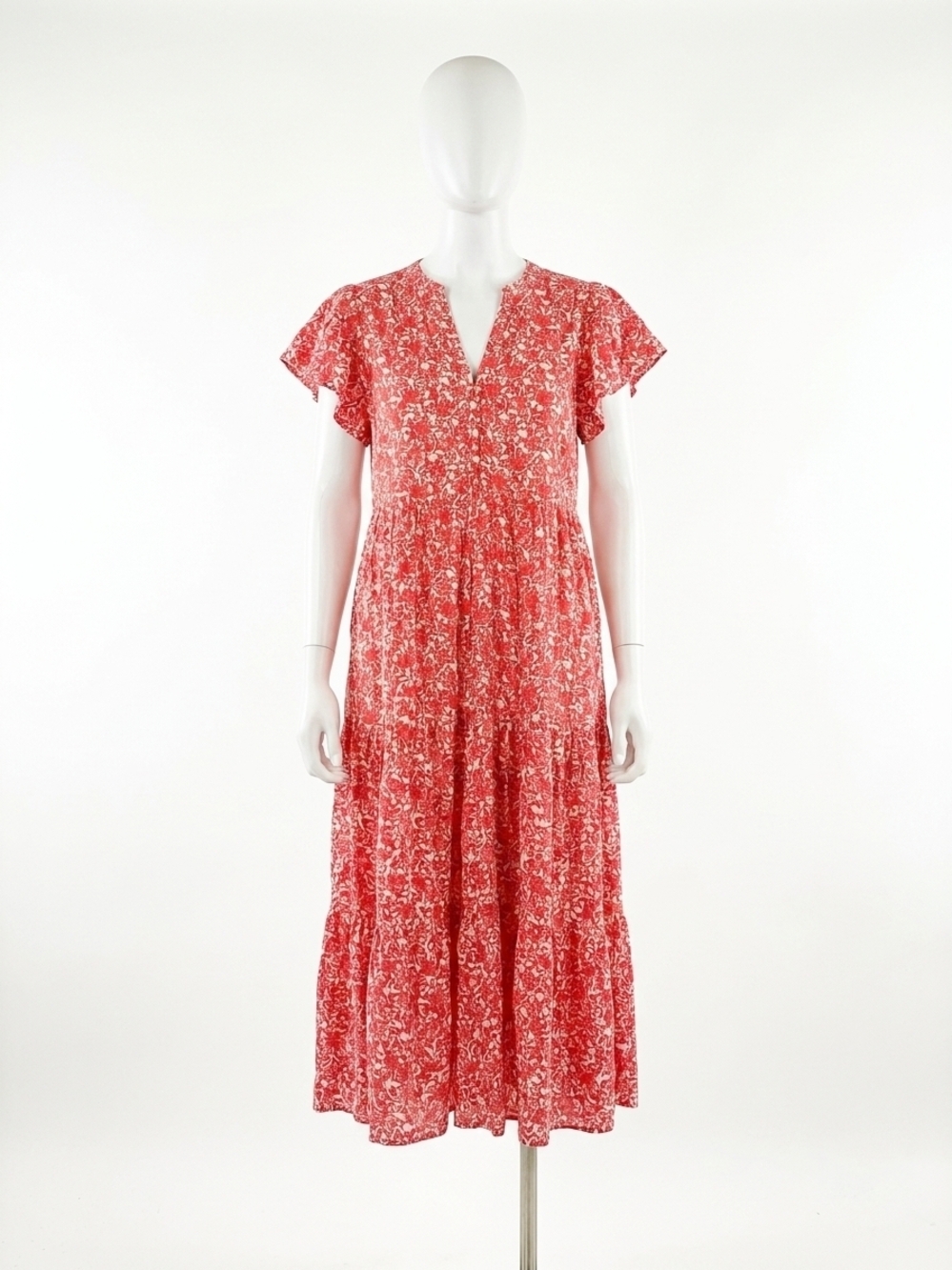 NEW ENTRO blossom breeze midi dress in pink